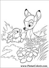 Pintar e Colorir Bambi 2 - Desenho 006