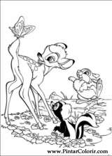Pintar e Colorir Bambi 2 - Desenho 007