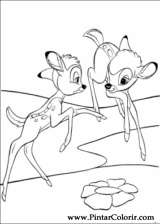 Pintar e Colorir Bambi 2 - Desenho 008