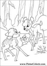 Pintar e Colorir Bambi 2 - Desenho 009