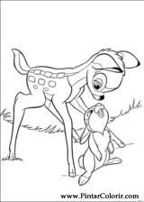 Pintar e Colorir Bambi 2 - Desenho 010