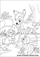 Pintar e Colorir Bambi 2 - Desenho 011