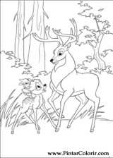 Pintar e Colorir Bambi 2 - Desenho 014