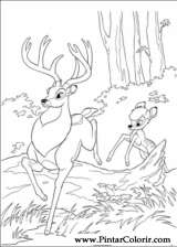 Pintar e Colorir Bambi 2 - Desenho 017
