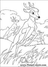 Pintar e Colorir Bambi 2 - Desenho 019