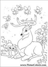 Pintar e Colorir Bambi 2 - Desenho 022