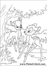 Pintar e Colorir Bambi 2 - Desenho 029