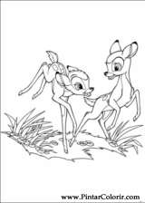 Pintar e Colorir Bambi 2 - Desenho 036