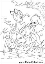 Pintar e Colorir Bambi 2 - Desenho 055