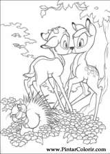 Pintar e Colorir Bambi 2 - Desenho 064