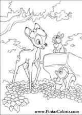 Pintar e Colorir Bambi 2 - Desenho 066