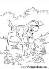 Pintar e Colorir Bambi - Desenho 020