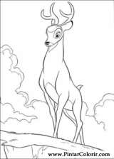 Pintar e Colorir Bambi - Desenho 029