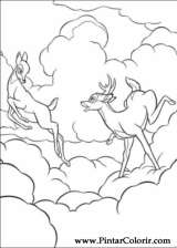 Pintar e Colorir Bambi - Desenho 034