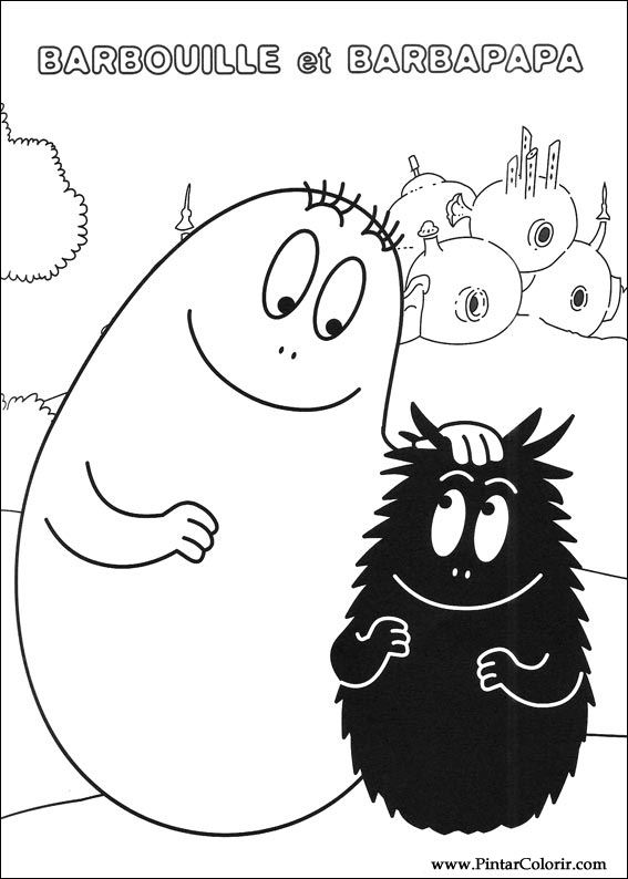 Pintar e Colorir Barbapapa - Desenho 033