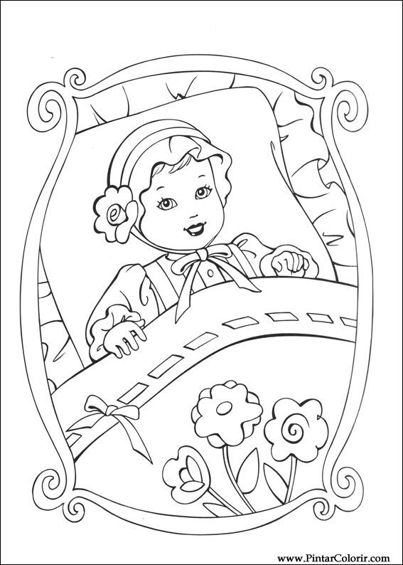 Pintar e Colorir Barbie Princesa - Desenho 002