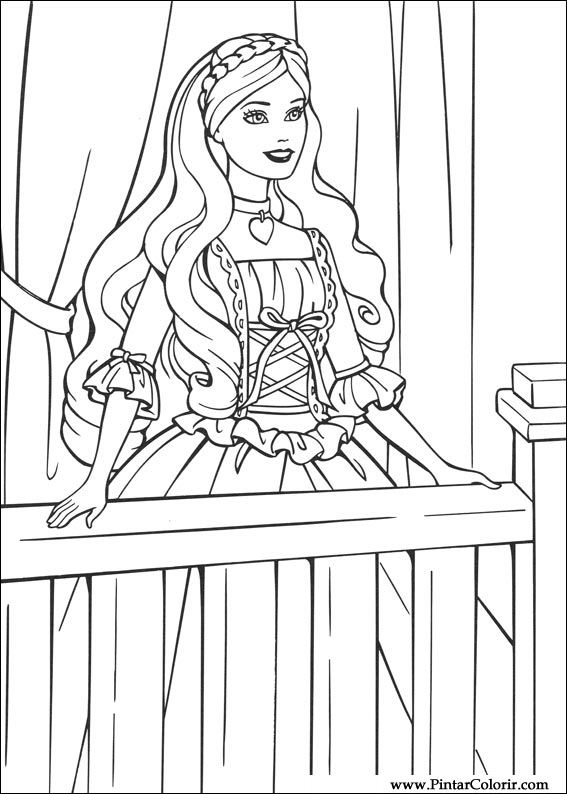 Free BARBIE Coloring Pages for Download (Printable PDF) - VerbNow