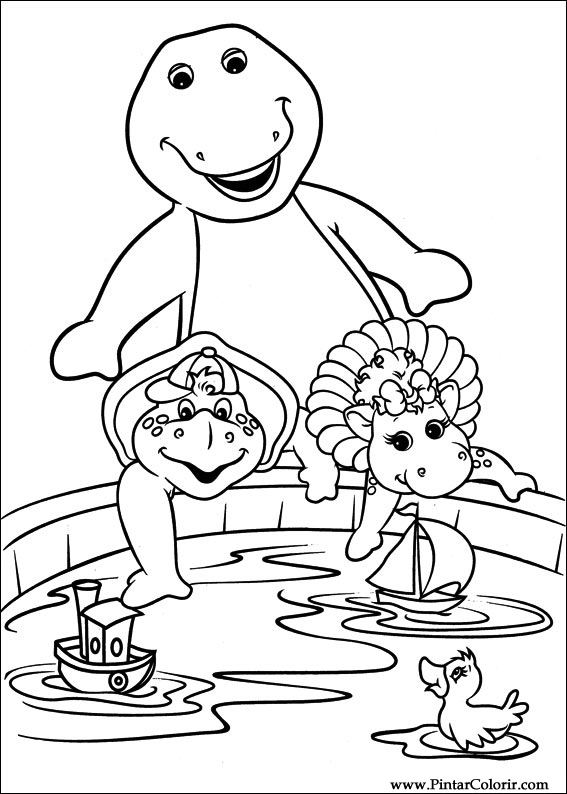 Barney and Friends Coloring Pages  Coloring Pages For Kids And Adults