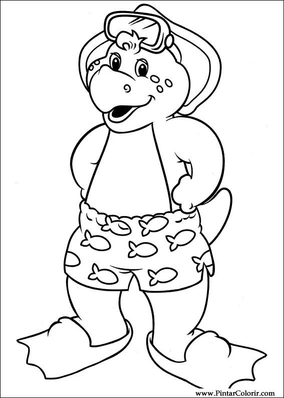 Barney Coloring Pages  Get Coloring Pages