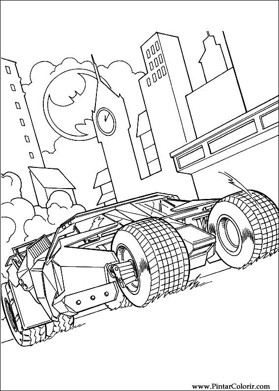 Pintar e Colorir Batman - Desenho 014