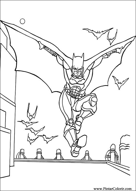 Pintar e Colorir Batman - Desenho 041