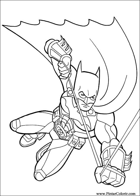 Pintar e Colorir Batman - Desenho 049