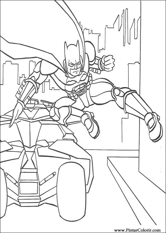 Pintar e Colorir Batman - Desenho 104