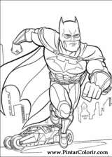 Pintar e Colorir Batman - Desenho 012