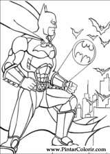 Pintar e Colorir Batman - Desenho 015