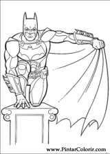 Pintar e Colorir Batman - Desenho 016