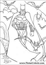 Pintar e Colorir Batman - Desenho 017