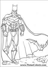 Pintar e Colorir Batman - Desenho 035