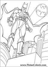Pintar e Colorir Batman - Desenho 037