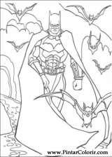 Pintar e Colorir Batman - Desenho 097