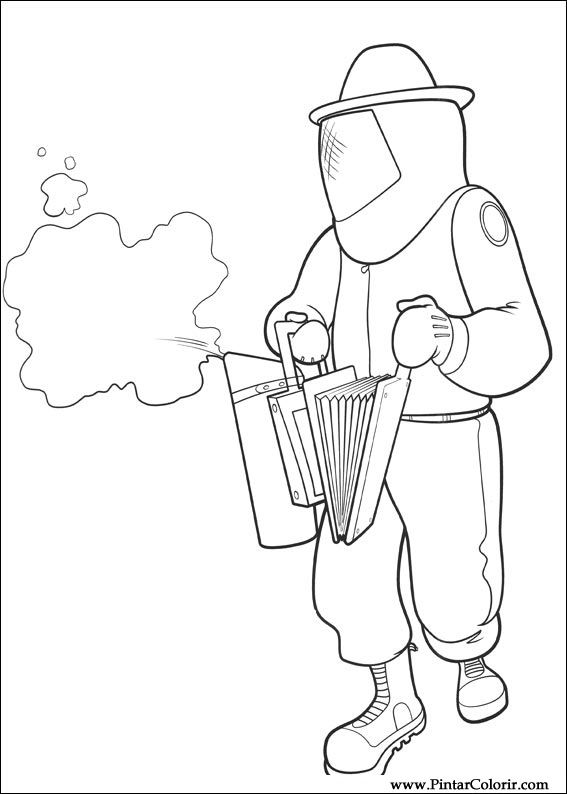 Pintar e Colorir Bee Movie - Desenho 018