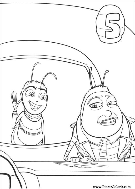 Pintar e Colorir Bee Movie - Desenho 021