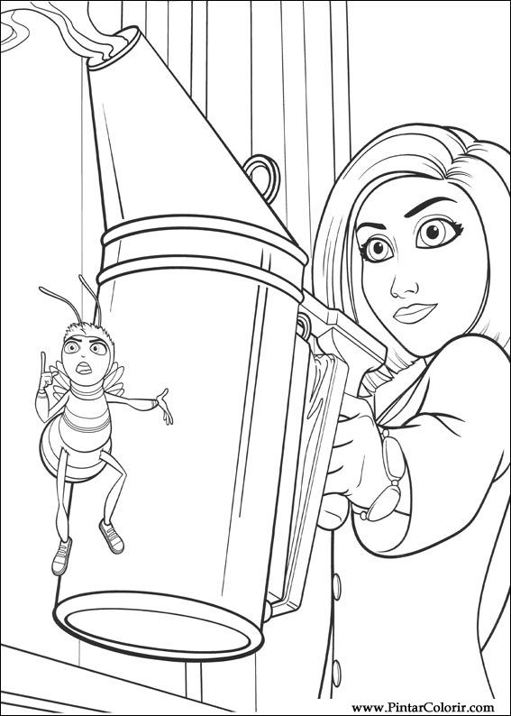 Pintar e Colorir Bee Movie - Desenho 026