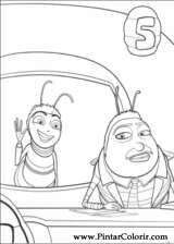 Pintar e Colorir Bee Movie - Desenho 021