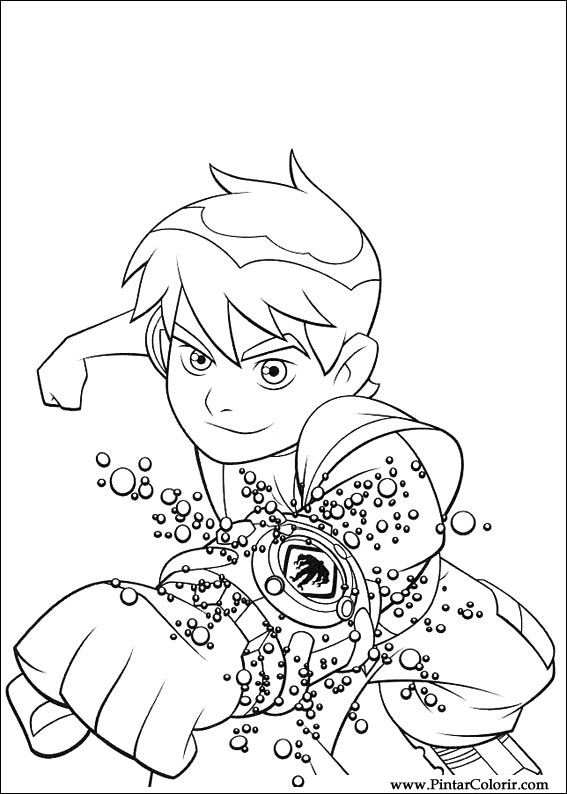 Ben 10 Coloring Pages for Kids Printable Free Download -  ColoringPages101.com