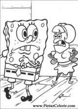 Pintar e Colorir Bob Esponja - Desenho 013