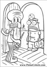 Pintar e Colorir Bob Esponja - Desenho 023