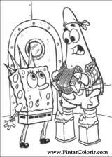 Pintar e Colorir Bob Esponja - Desenho 052