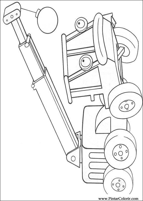 Pintar e Colorir Bob O Construtor - Desenho 030