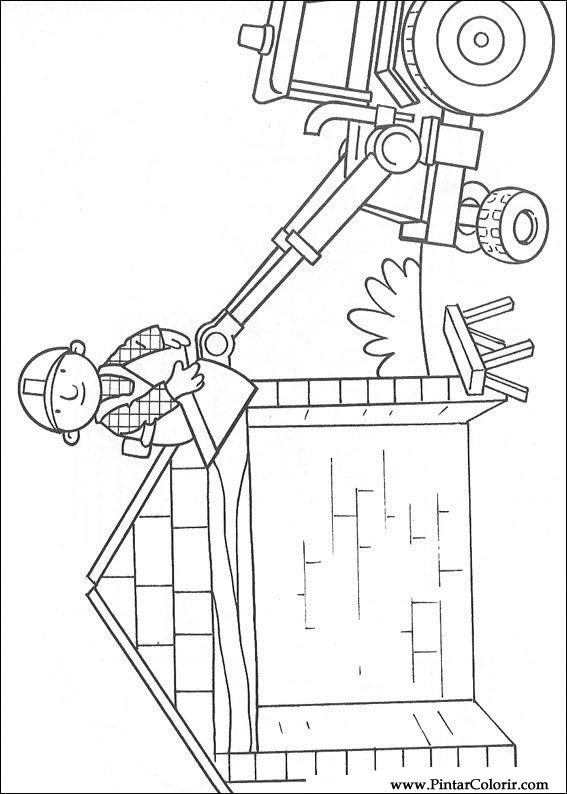 Pintar e Colorir Bob O Construtor - Desenho 053