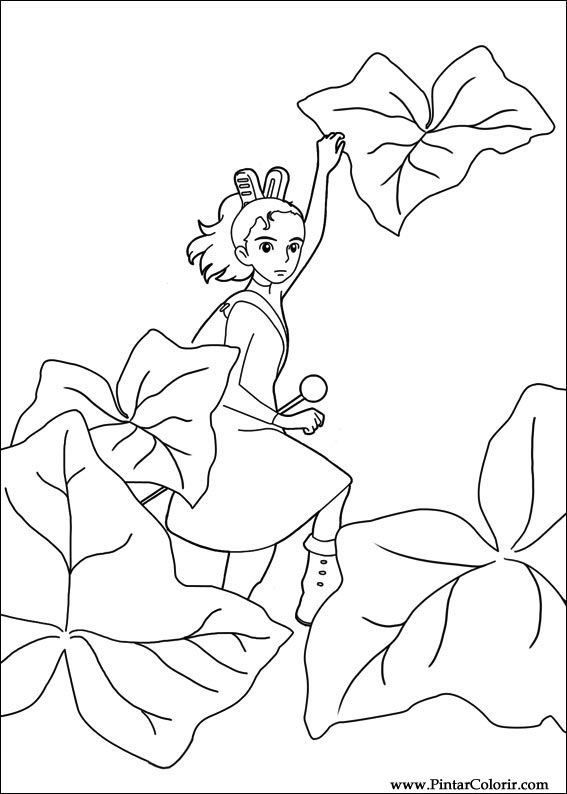 Pintar e Colorir Borrower Arrietty - Desenho 001