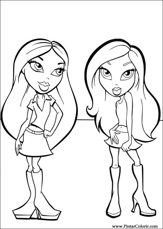 Pintar e Colorir Bratz - Desenho 004