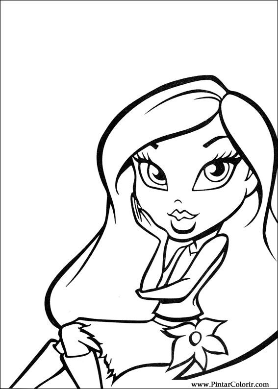 Pintar e Colorir Bratz - Desenho 008