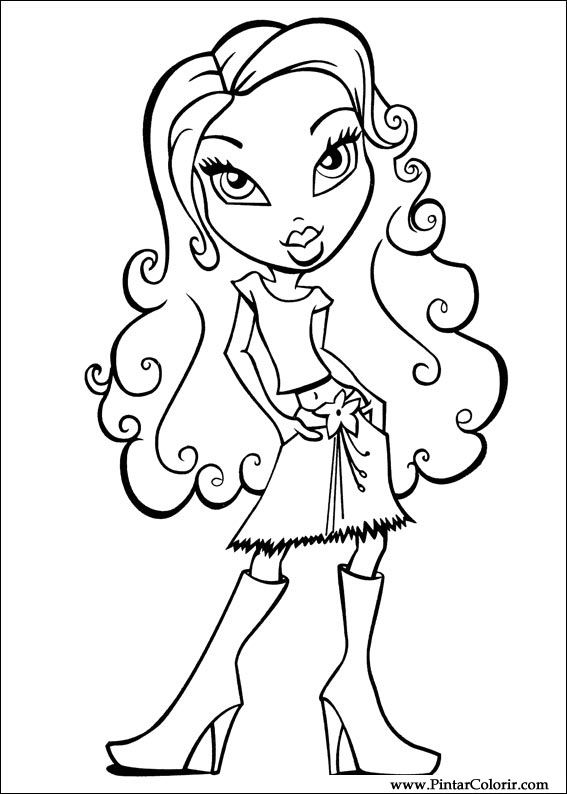 Pintar e Colorir Bratz - Desenho 011