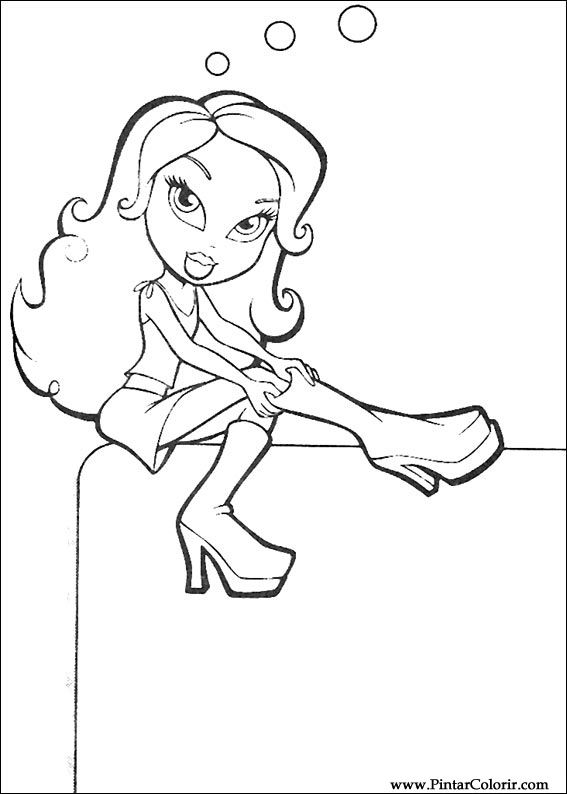 Pintar e Colorir Bratz - Desenho 015