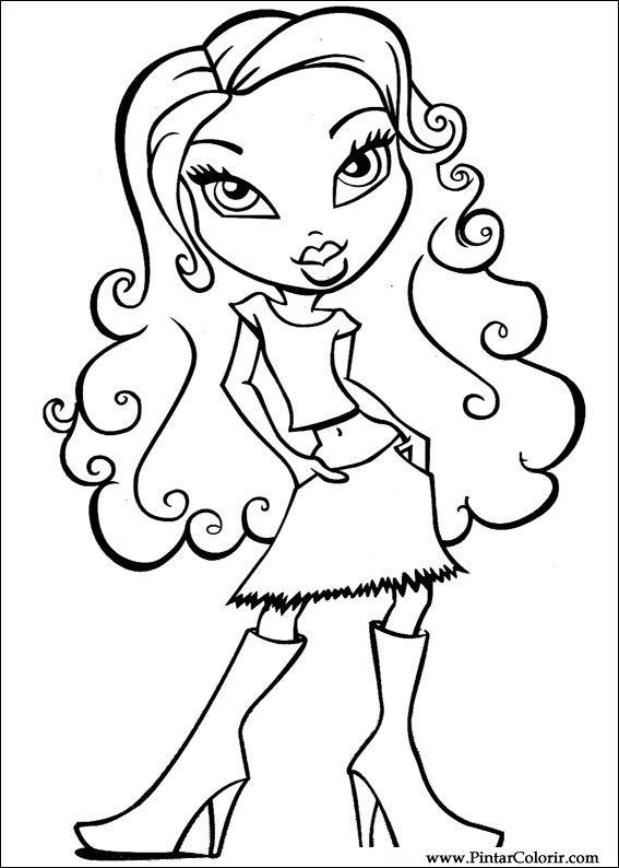 Pintar e Colorir Bratz - Desenho 020